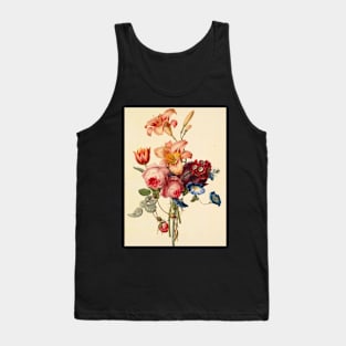 Love art line flower Tank Top